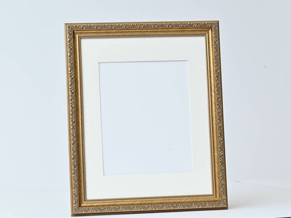 Gold Vintage Design and Brushed Finish—Photo Frame