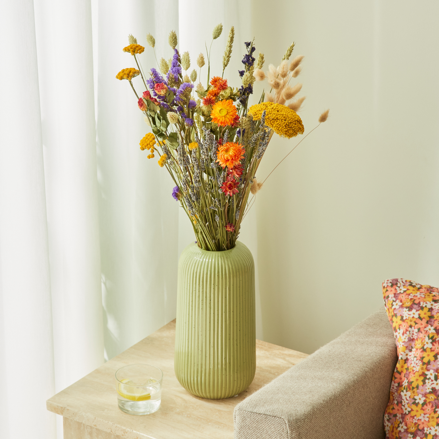 Large Sunset Harmony Dried Floral Bouquet