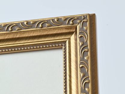 Gold Vintage Design and Brushed Finish—Photo Frame