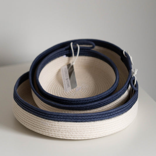 Atlantic Blue Cotton Rope Tray