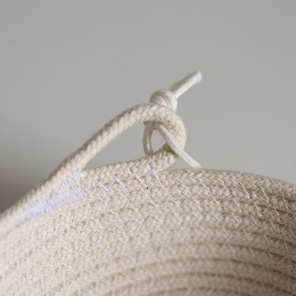 Trinket Bowl, White Cotton Rope