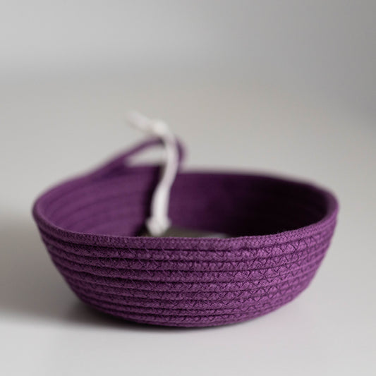 Trinket Bowl, Dyed Cotton Rope