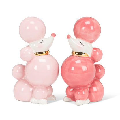 Pink Poodles Salt & Pepper Shakers