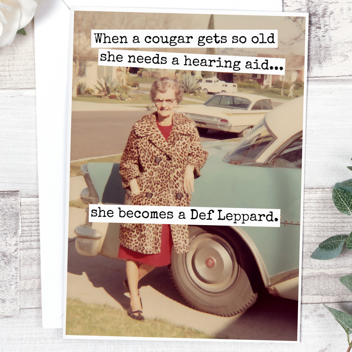 When A Cougar Gets So Old She Needs A Hearing Aid...