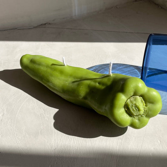 Green Chili Pepper Candle