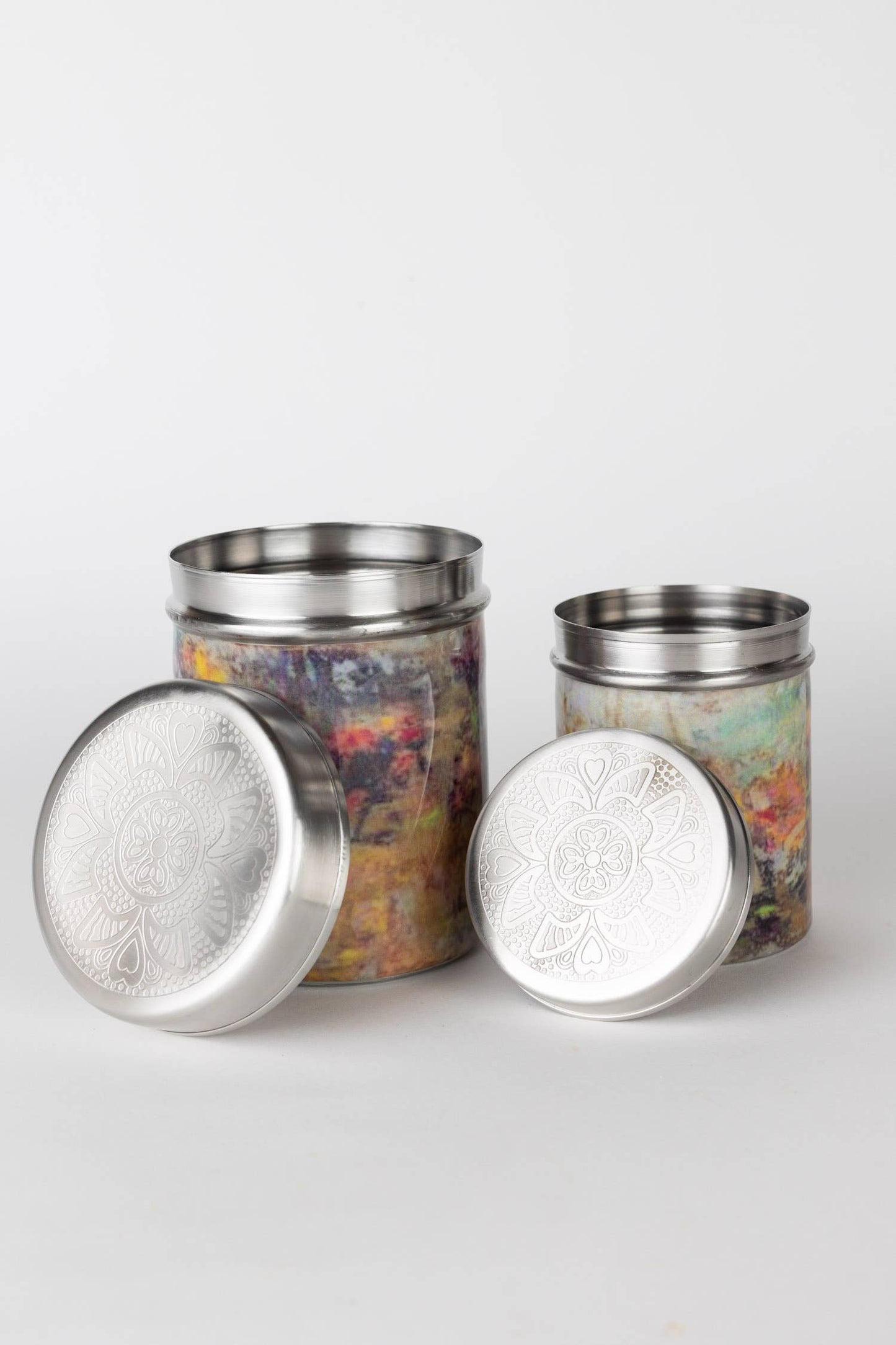 Small Monet Metal Storage Canister