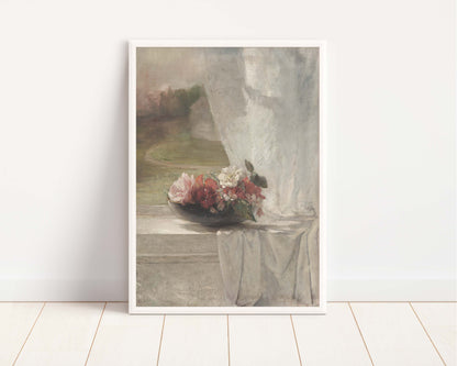 Flower Arrangement Vintage Art Print - 8x10in