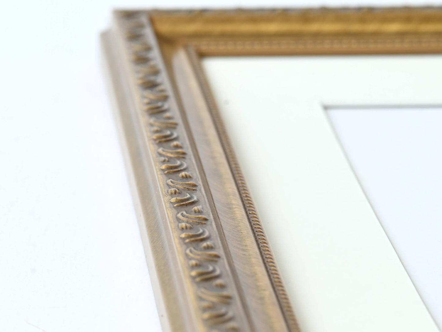 Gold Vintage Design and Brushed Finish—Photo Frame