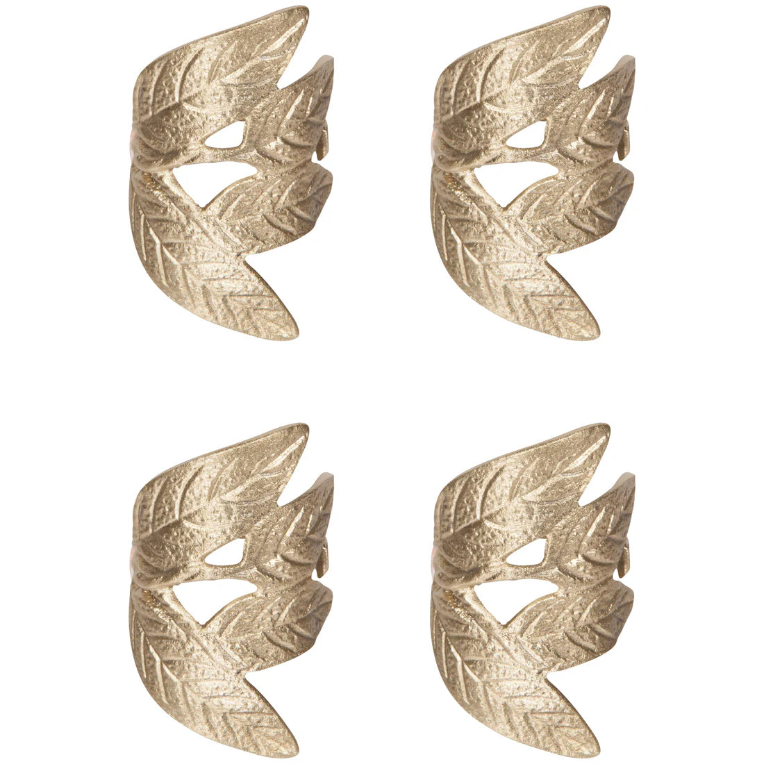 Frond Napkin Ringes—Set of 4