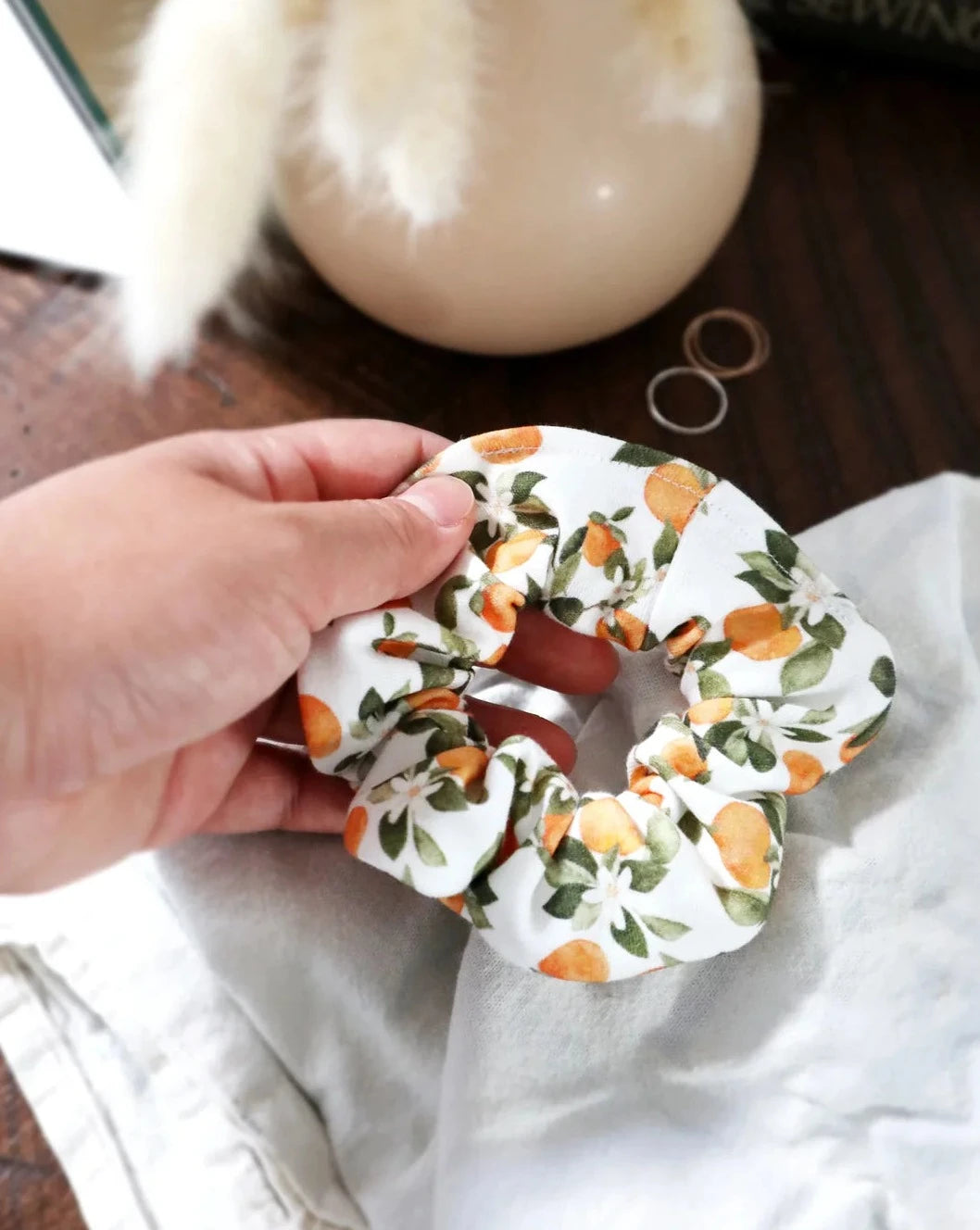 Clementine Hair Scrunchie