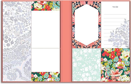 Liberty Floral Sticky Notes Hard Cover Book