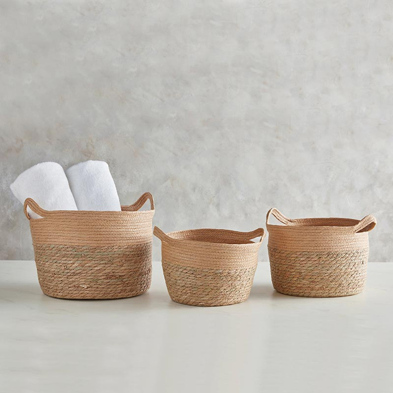 Tan Seagrass Baskets