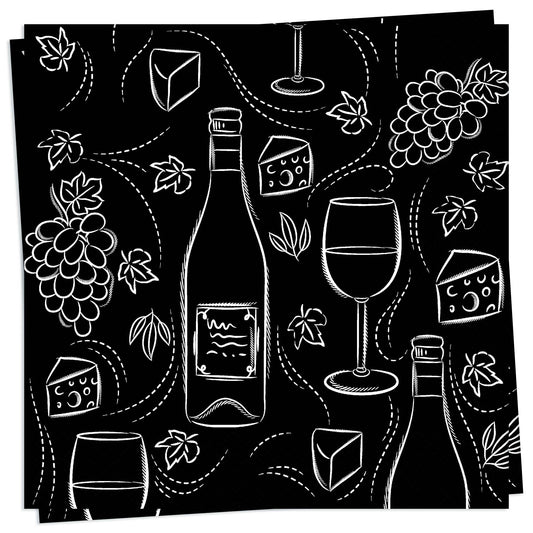 Wine & Cheese Luncheon Napkin