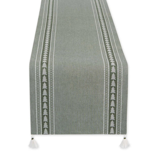 Balsam Fir Jacquard Reversible Table Runner