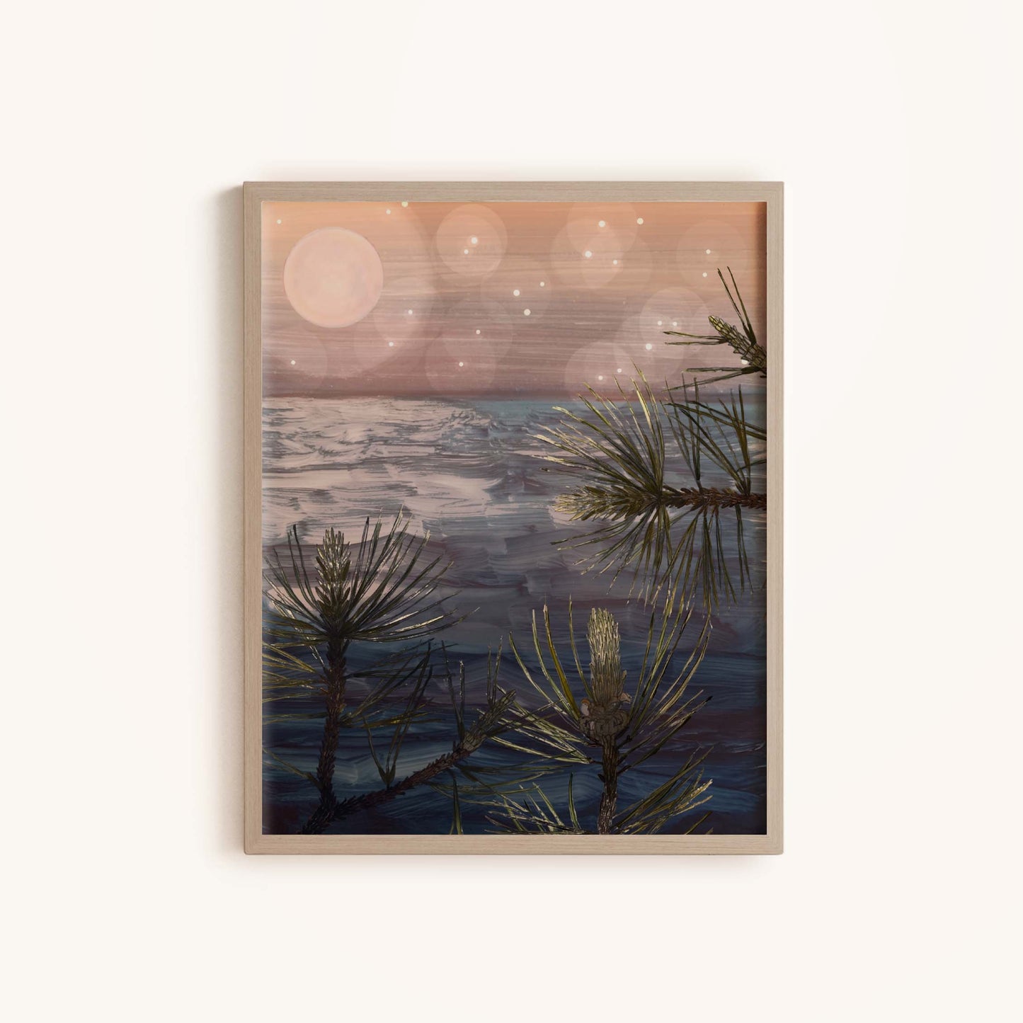 Pines At Night—Art Print